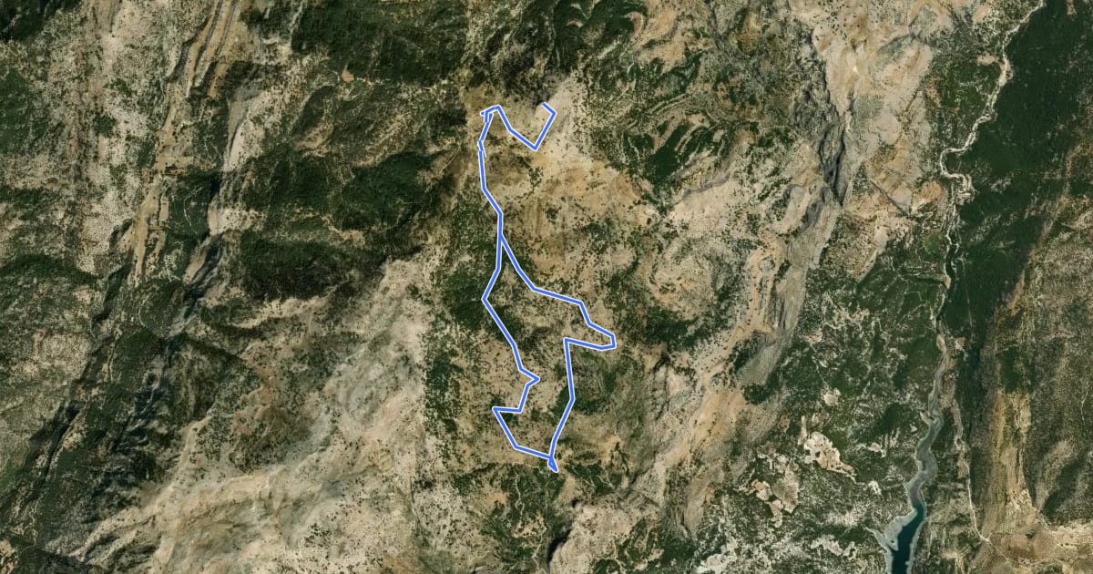 Маршрут Cerro del Buitre на спутниковом снимке