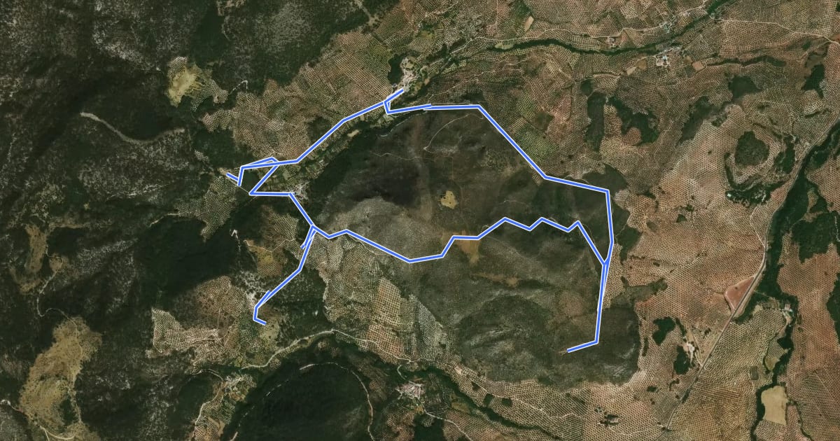 Маршрут Cerro del Pavo на спутниковом снимке