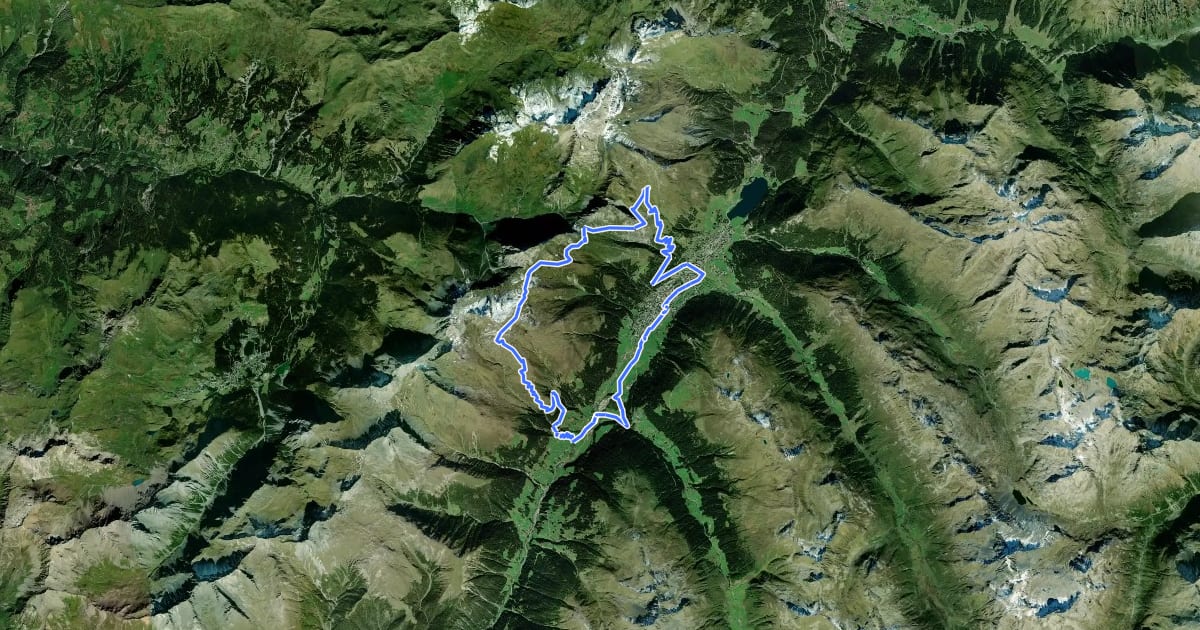 Маршрут Chörbschhorn на спутниковом снимке