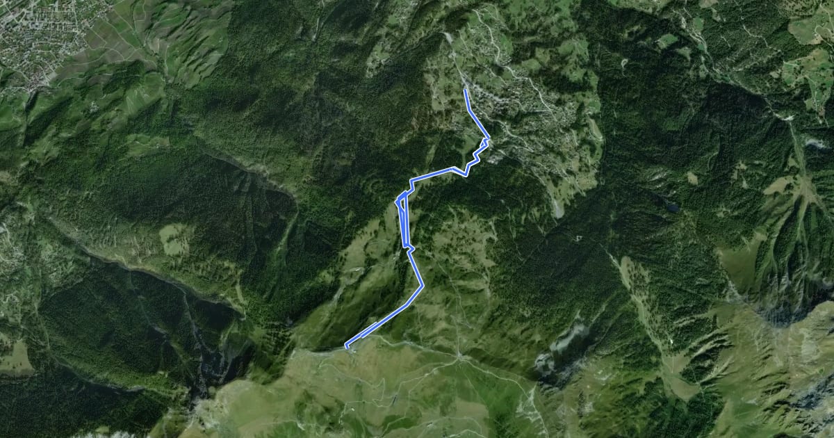 Маршрут Chôtatai (Freeride) на спутниковом снимке