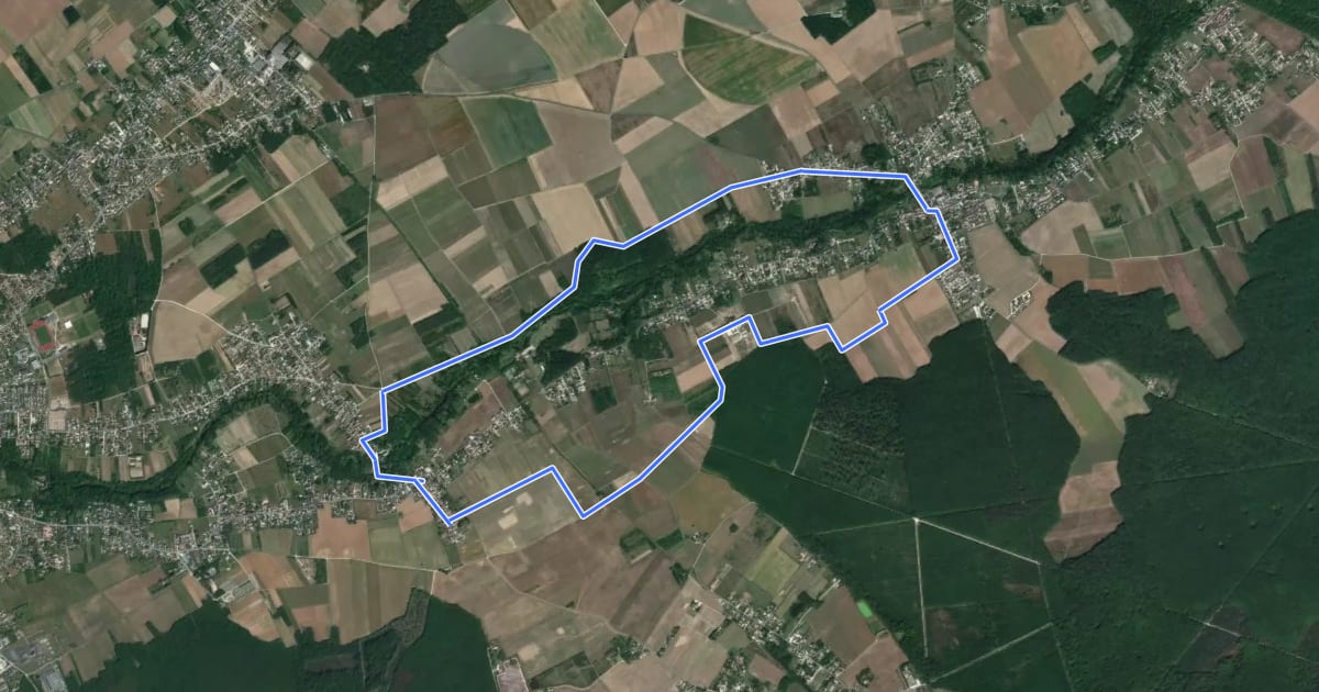 Маршрут Château de Nanteuil на спутниковом снимке