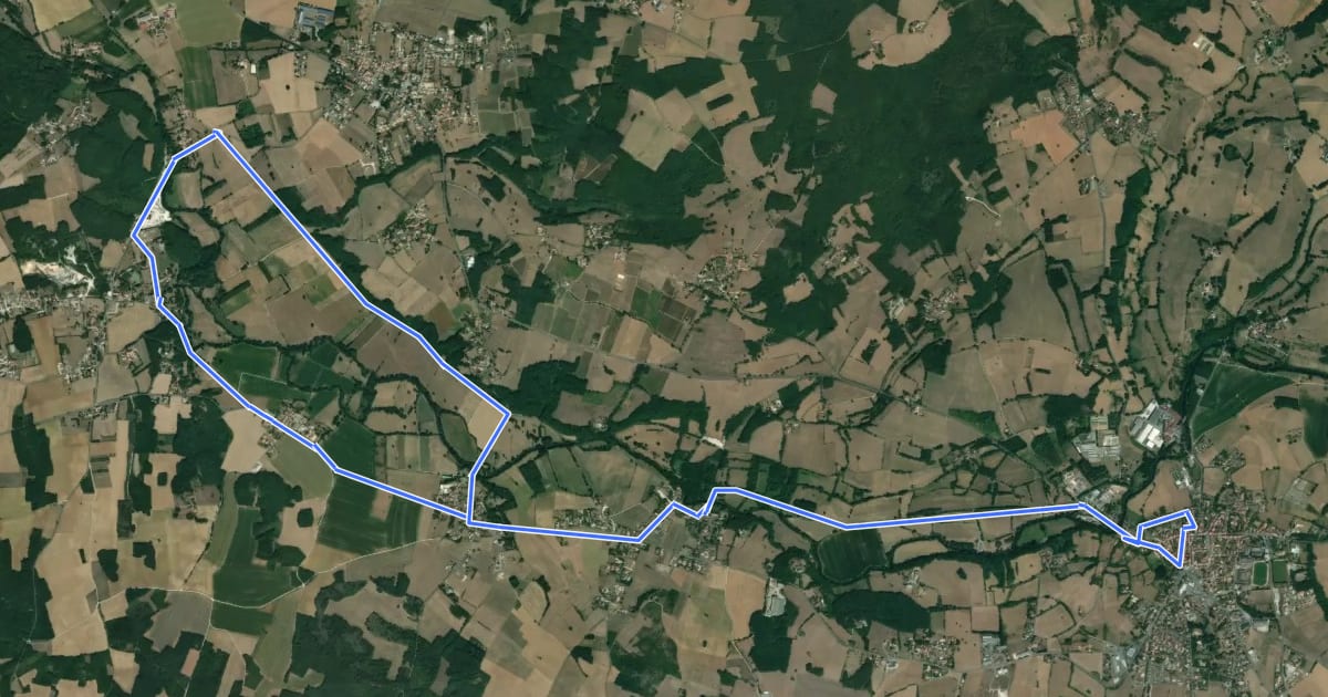 Маршрут Chambon Station Circuit Famille на спутниковом снимке