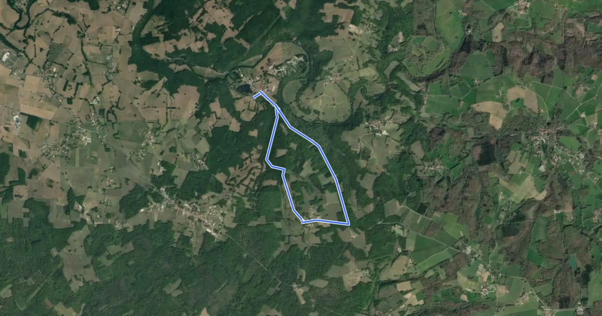 Маршрут Chambon Station Circuit Famille VTT на спутниковом снимке