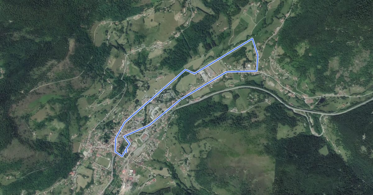 Маршрут Champé на спутниковом снимке