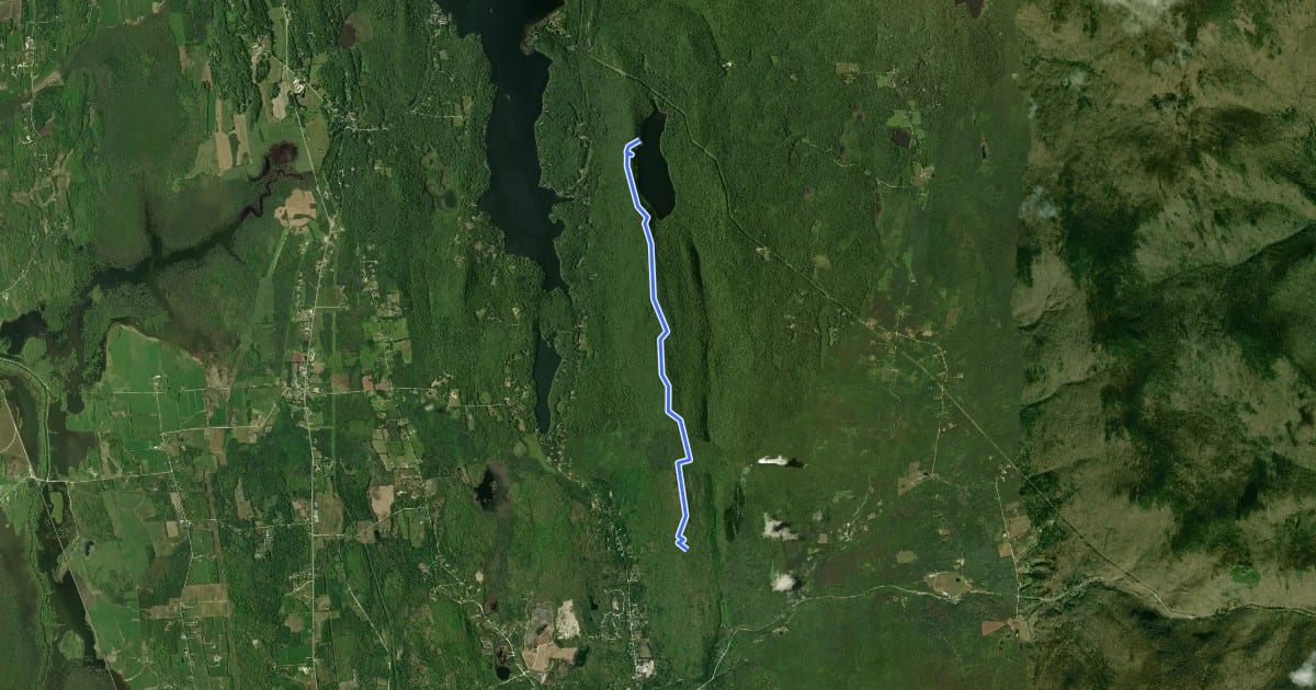 Маршрут Chandler Ridge Trail на спутниковом снимке