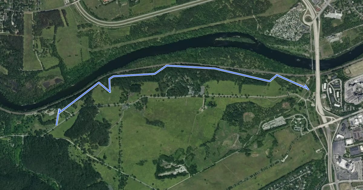 Маршрут Chapel Trail на спутниковом снимке