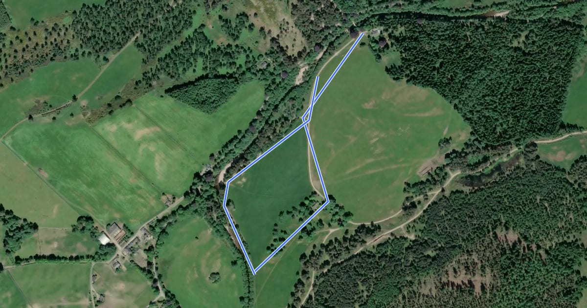 Маршрут Chapel Trail на спутниковом снимке