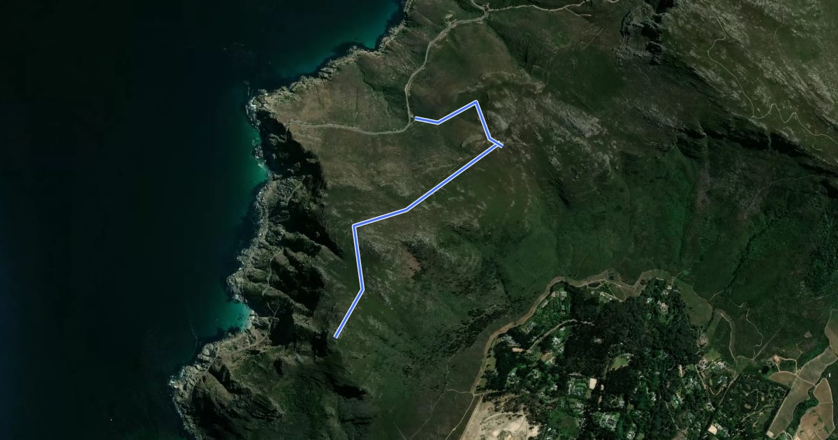 Маршрут Chapman's Peak Summit на спутниковом снимке