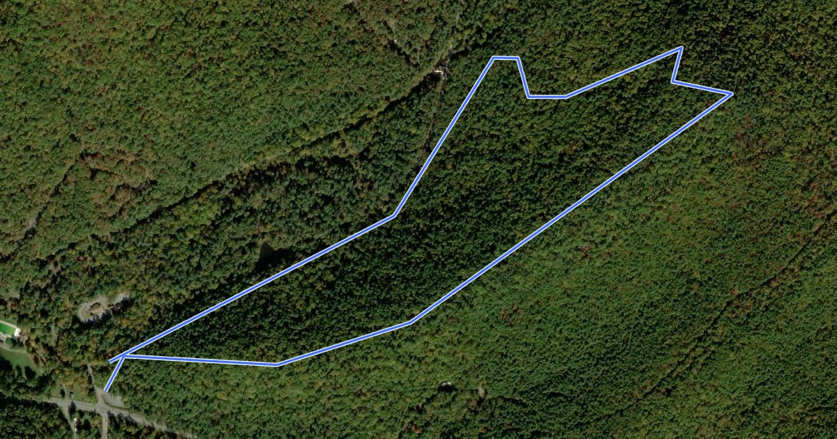 Маршрут Charcoal Hearth Trail на спутниковом снимке