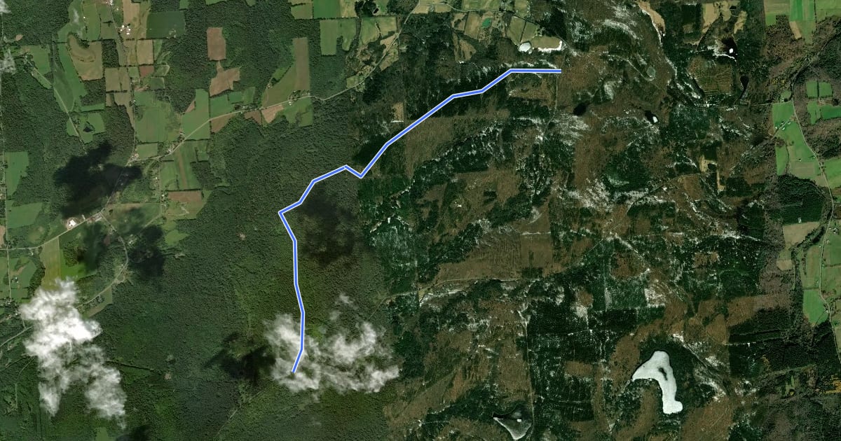 Маршрут Charles Baker - Truck Trail 13 на спутниковом снимке