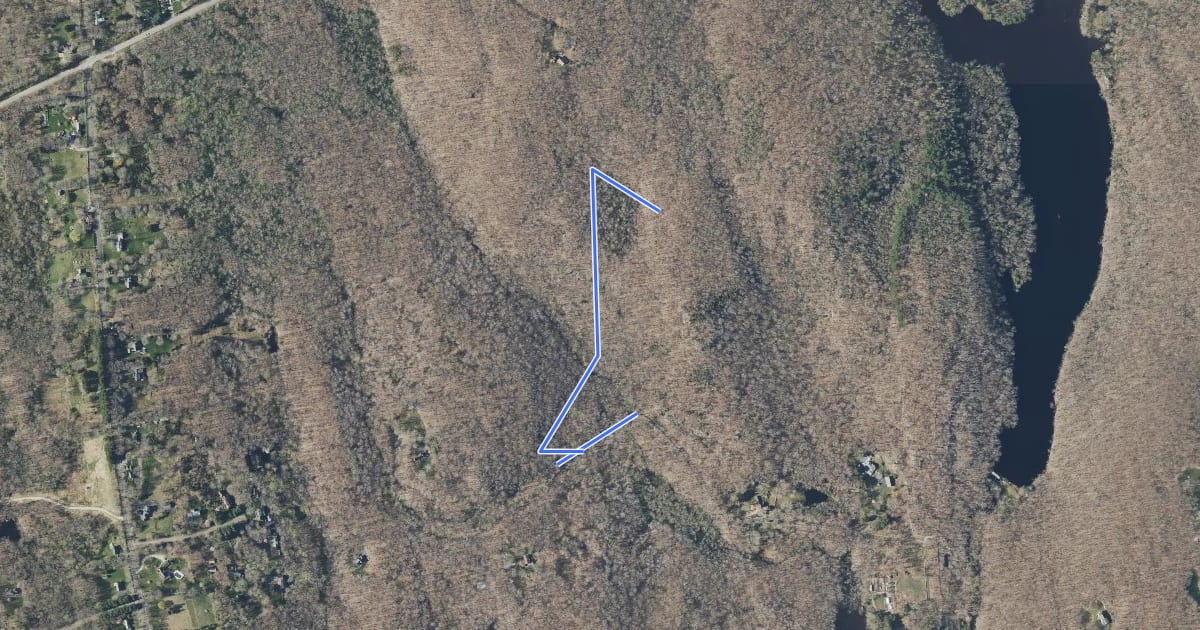 Маршрут Chatfield Alternate Trail на спутниковом снимке