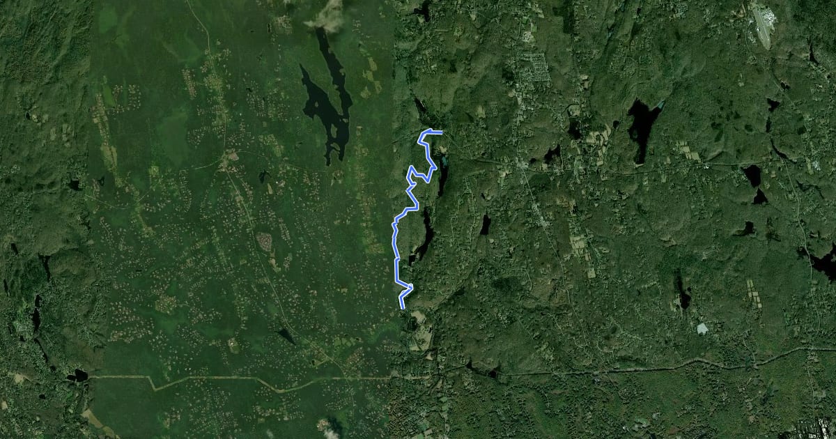 Маршрут Chatfield Trail на спутниковом снимке