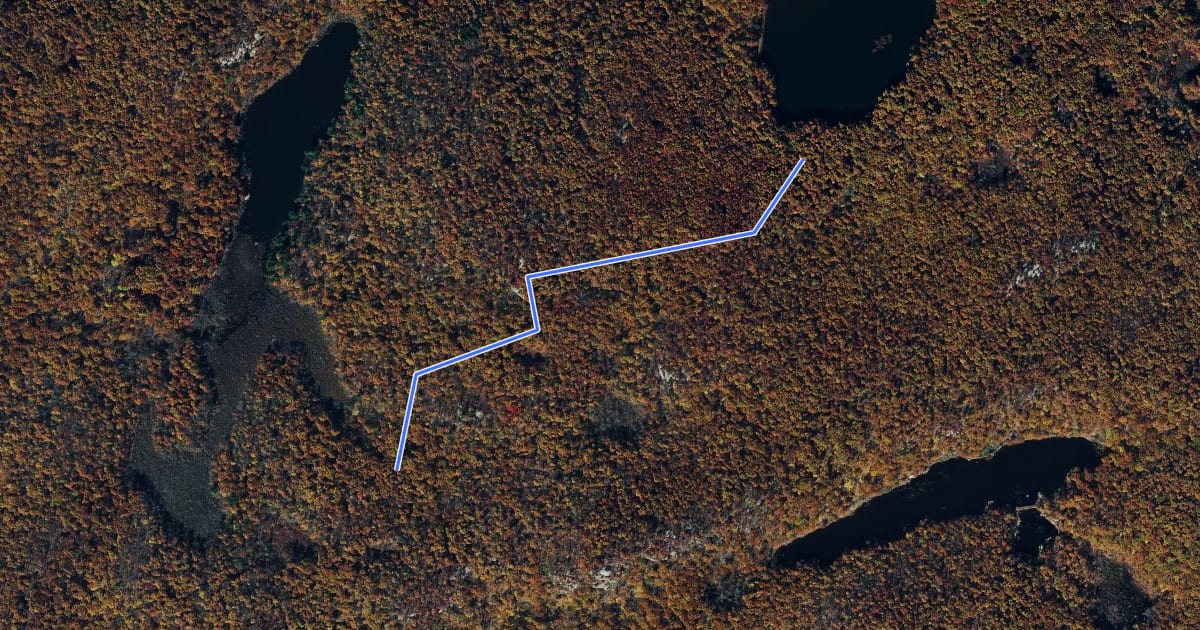 Маршрут Chatfield Trail на спутниковом снимке
