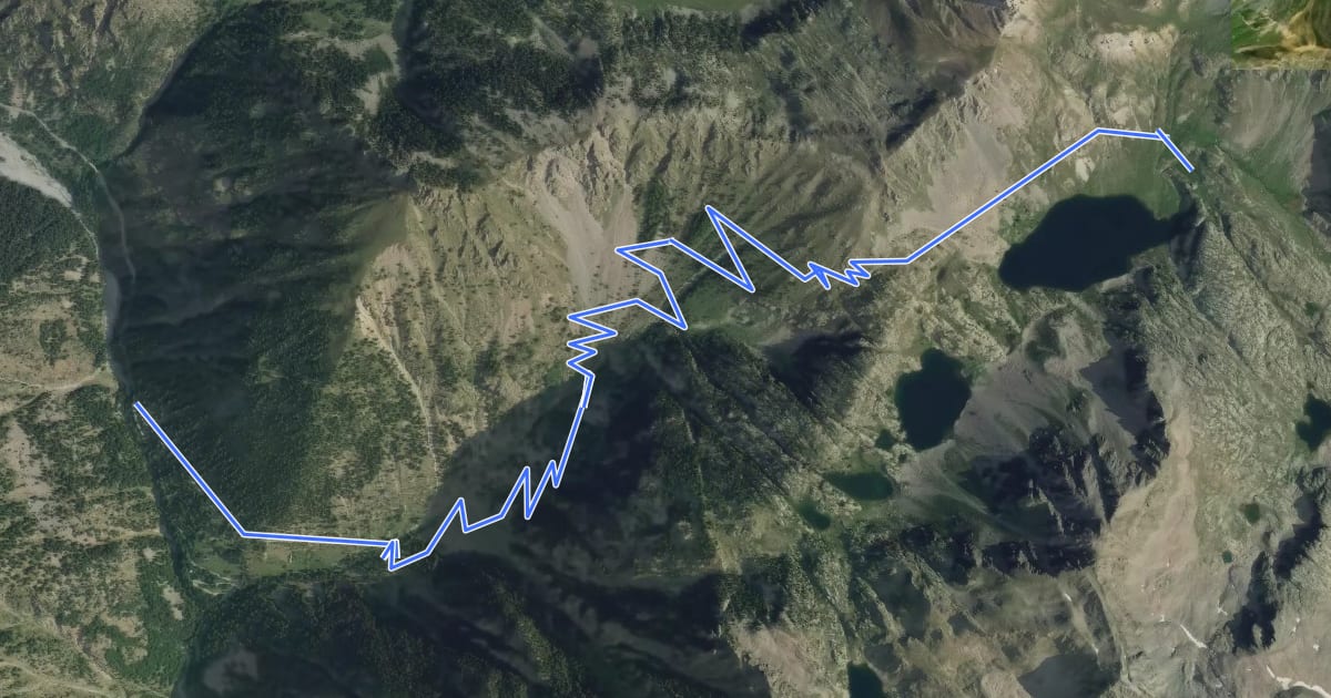 Маршрут Chemin de l'Énergie - Étape 1 на спутниковом снимке
