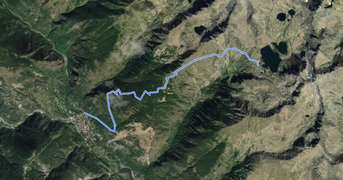 Маршрут Chemin de l'Énergie - Étape 3 на спутниковом снимке