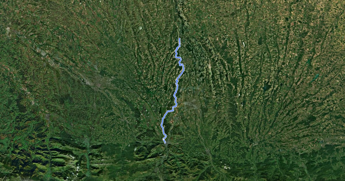 Маршрут Chemin de l'Ouest de la Bigorre: Maubourguet-Lourdes на спутниковом снимке