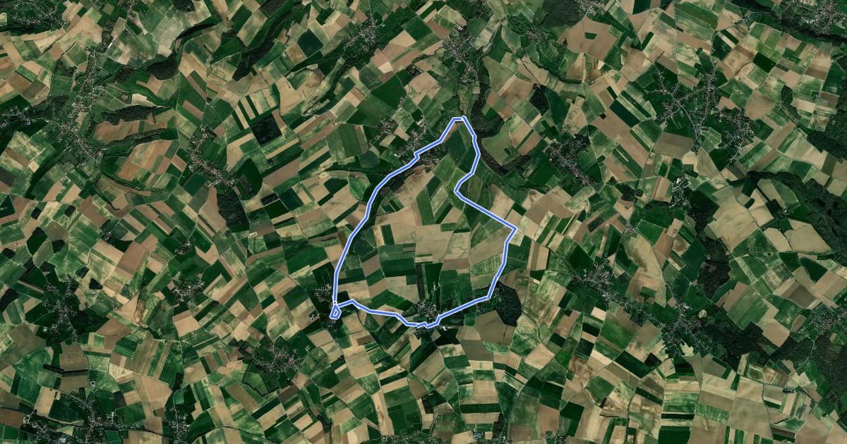 Маршрут Chemin de la Charbonnière на спутниковом снимке