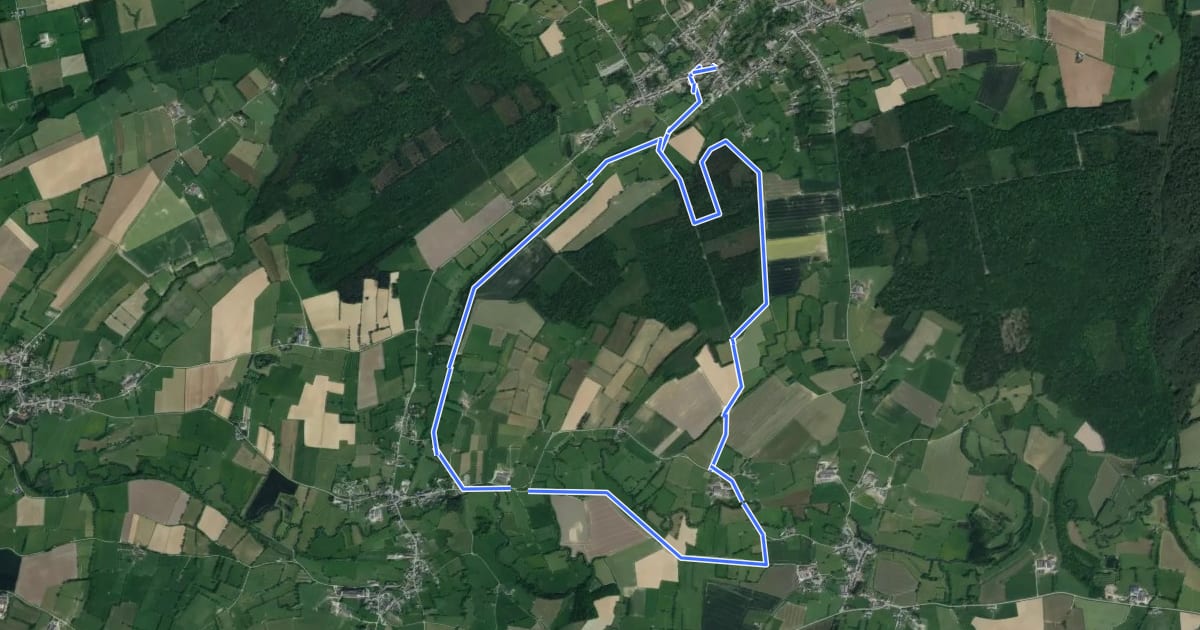 Маршрут Chemin de la Fache d'Ahant на спутниковом снимке