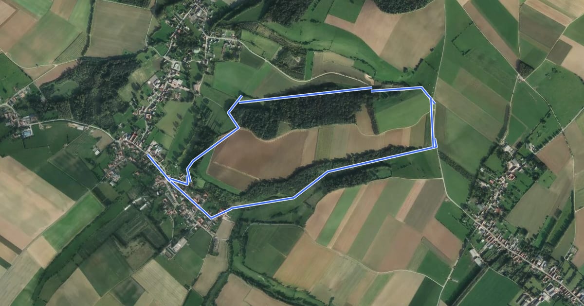 Маршрут Chemin de la Vallée des Prêtres на спутниковом снимке
