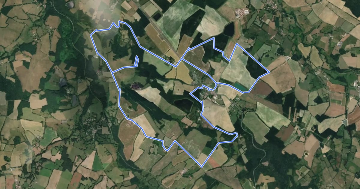 Маршрут Chemin de la vallée du Vincou на спутниковом снимке