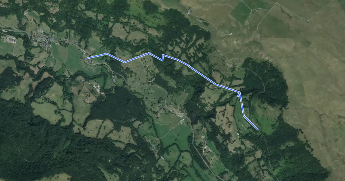 Маршрут Chemin de Lespinasse на спутниковом снимке