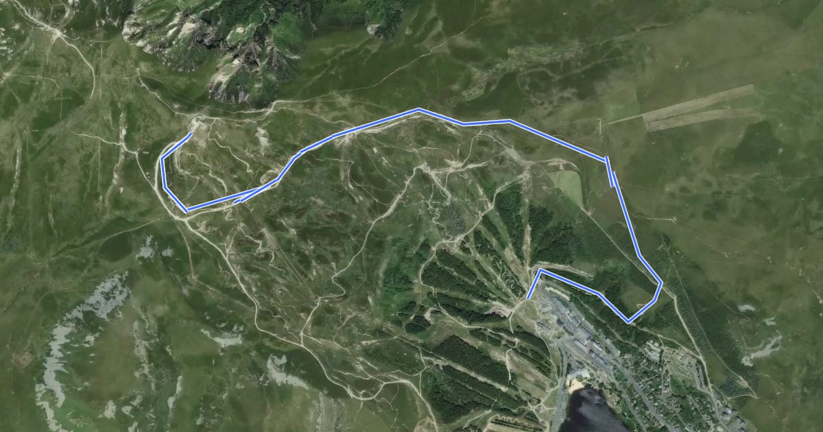 Маршрут Chemin de Ronde на спутниковом снимке