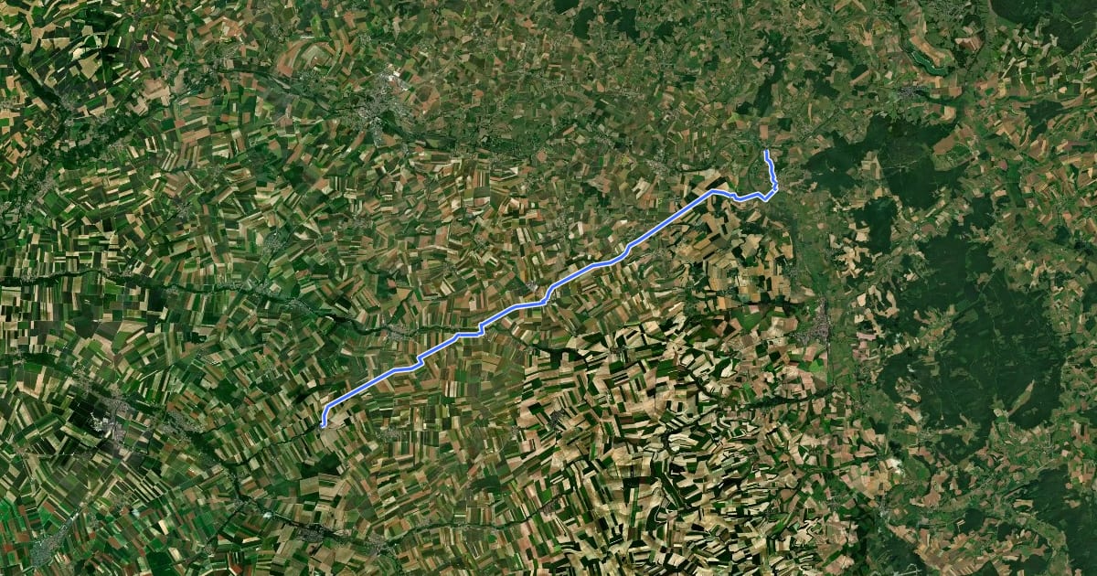 Маршрут Chemin de Trèves, Semuy - Aussonce на спутниковом снимке