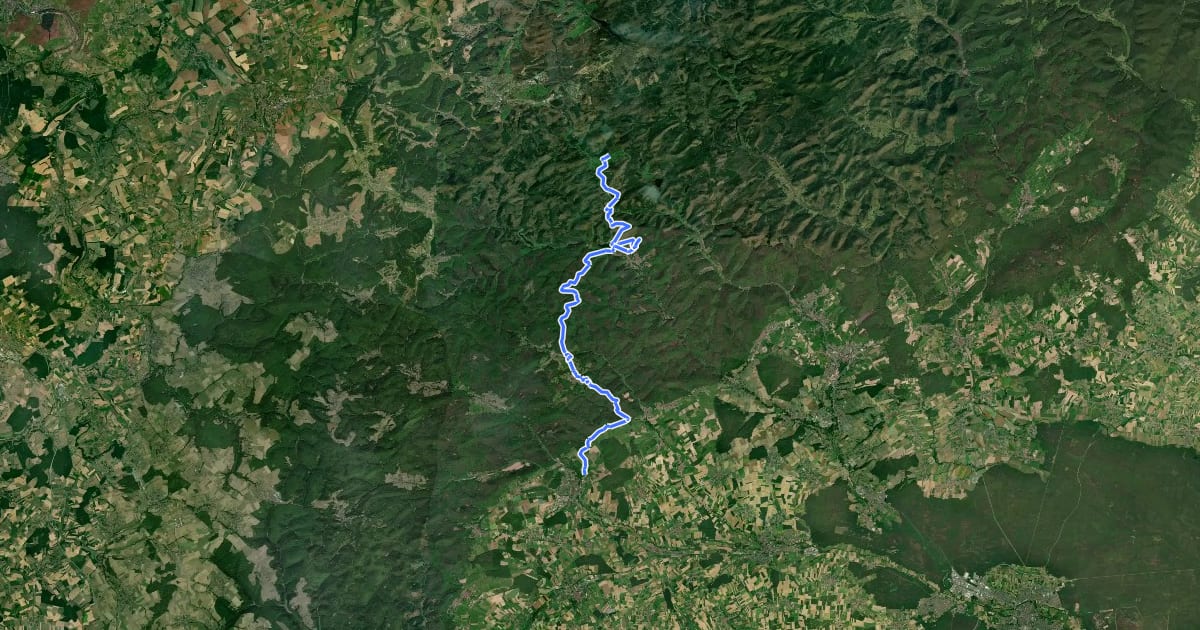 Маршрут Chemin des Châteaux forts d'Alsace équestre-section 2 на спутниковом снимке