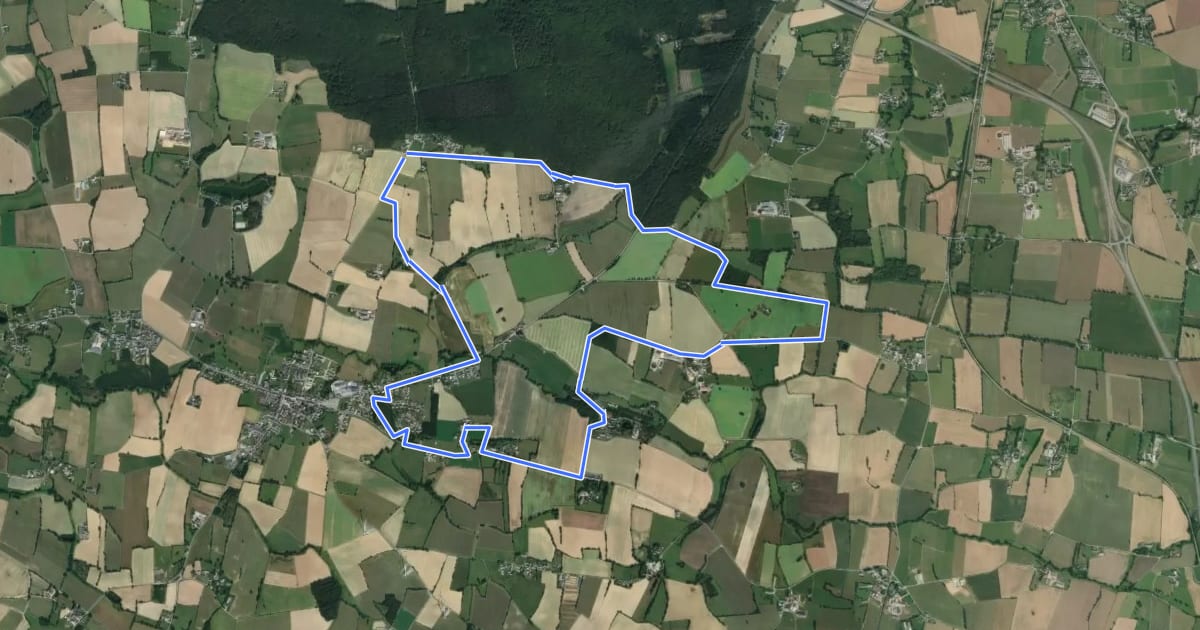 Маршрут Chemin des Saulniers на спутниковом снимке