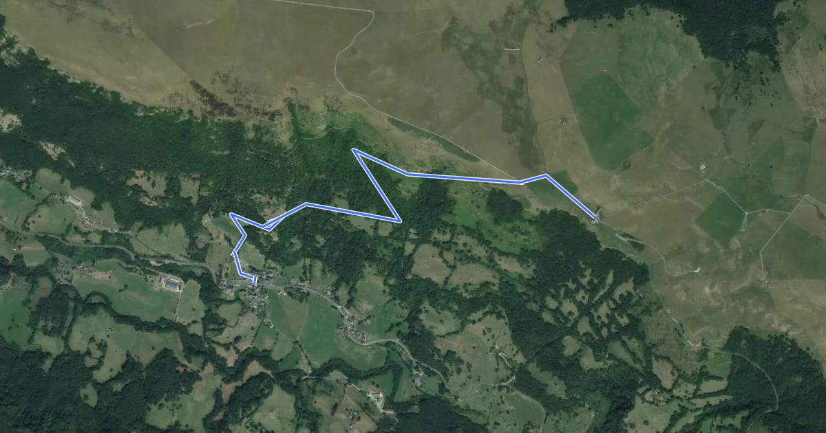 Маршрут Chemin du Coucu на спутниковом снимке