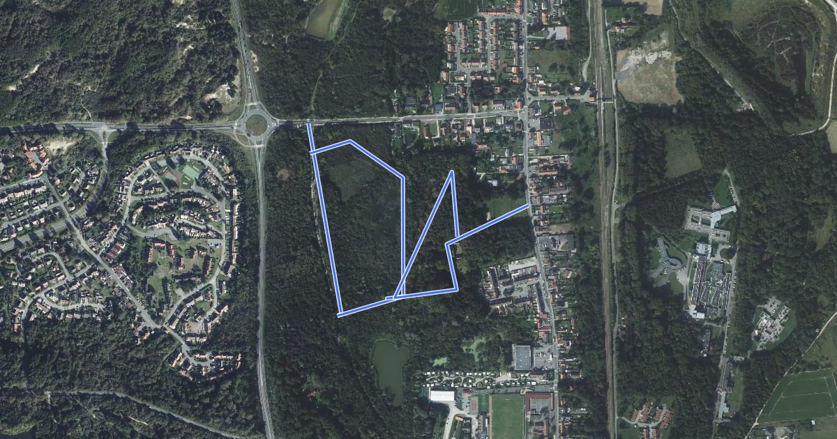 Маршрут Chemin du Domaine du Rohart на спутниковом снимке