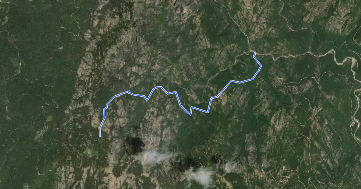 Маршрут Chemin du Finicione RD на спутниковом снимке