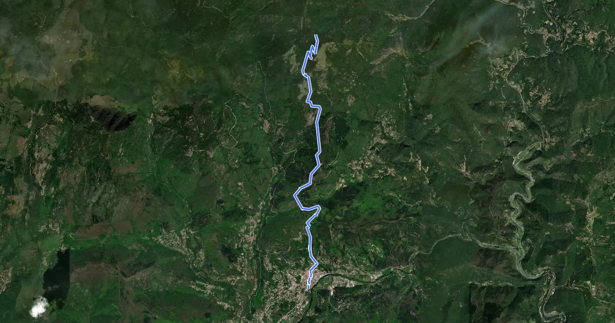 Маршрут Chemin du signal de Mailhebiau à Saint-Mathieu-de-Tréviers - Variante 60A на спутниковом снимке