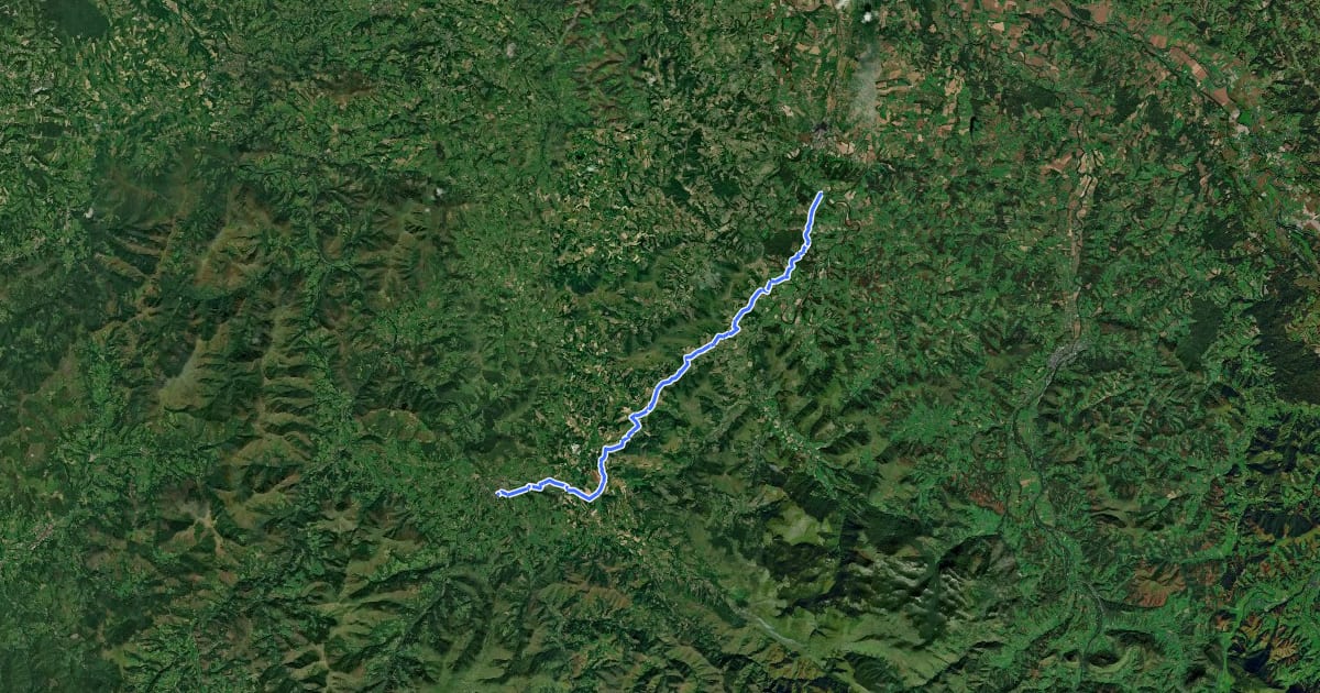 Маршрут Chemin navarrais / Nafar bidea на спутниковом снимке
