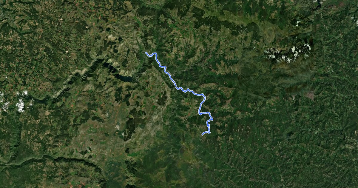 Маршрут chemin équestre Ispagnac Barre-des-Cévennes на спутниковом снимке