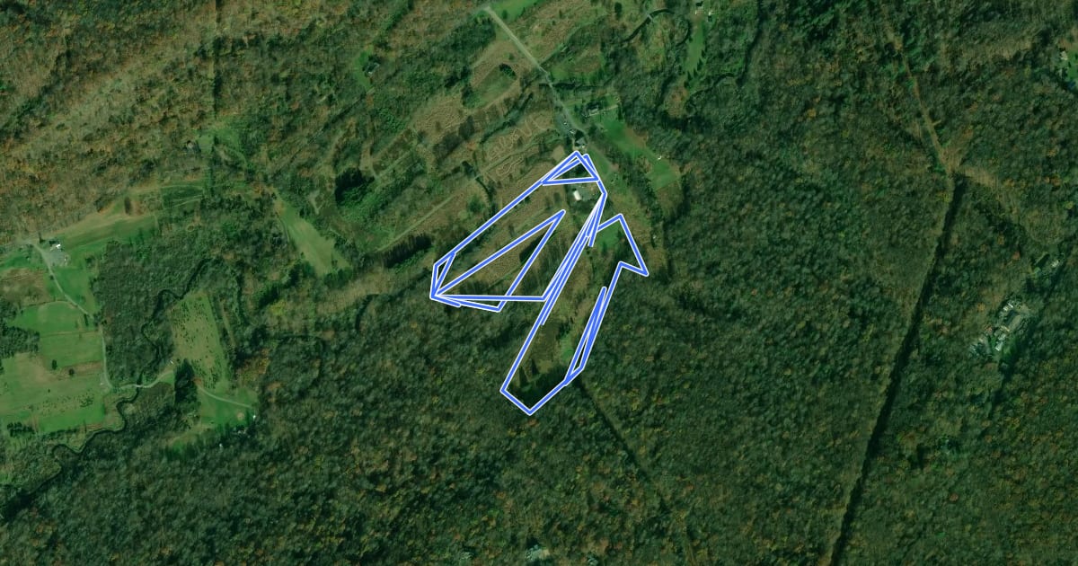Маршрут Cherry Valley National Wildlife Refuge - Back Nine Trail на спутниковом снимке