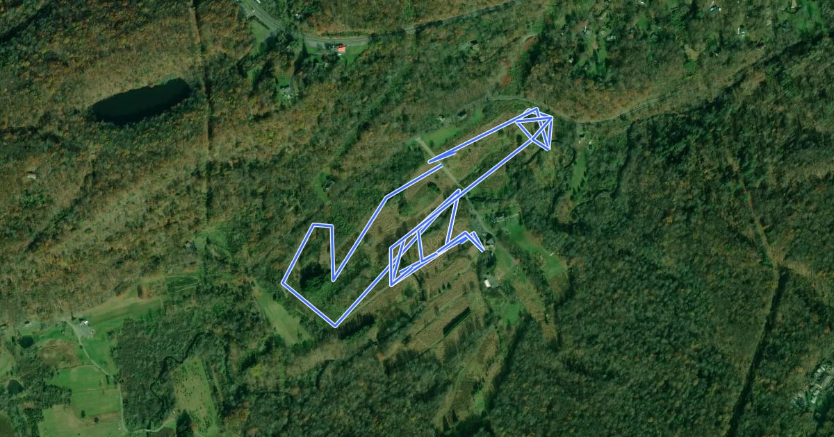 Маршрут Cherry Valley National Wildlife Refuge - Front Nine Trail на спутниковом снимке