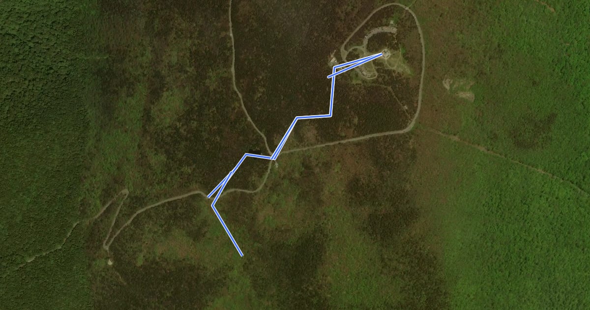 Маршрут Cheshire Harbor Trail на спутниковом снимке