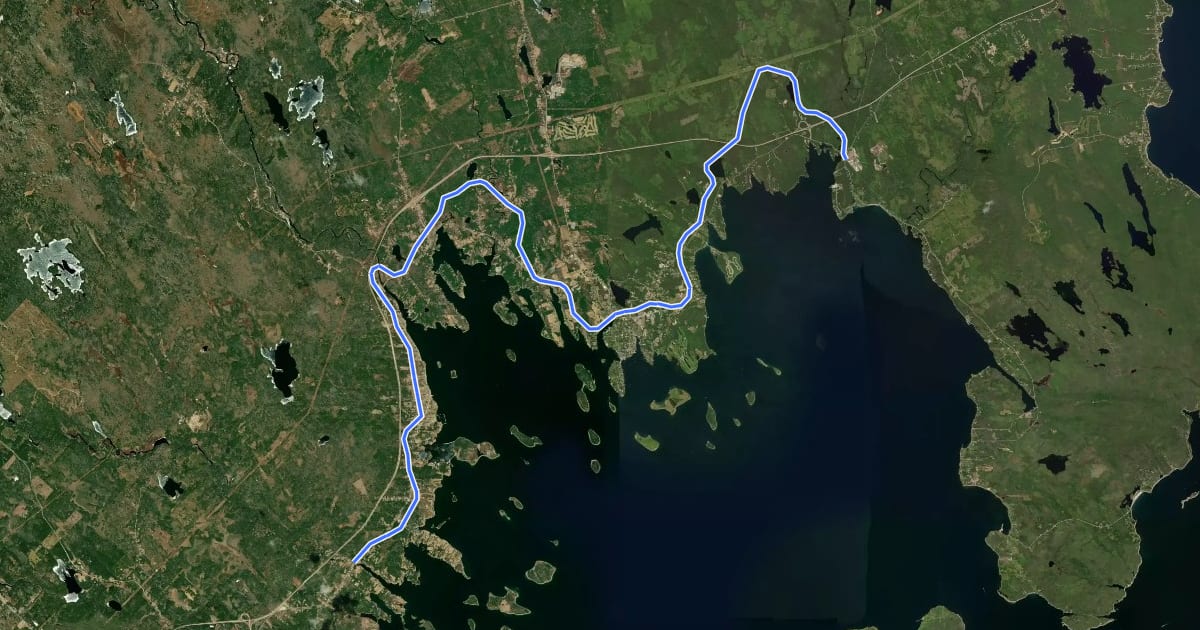 Маршрут Chester Connection Trail на спутниковом снимке