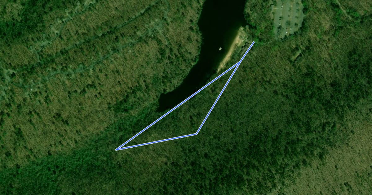 Маршрут Chestnut Oak Nature Trail на спутниковом снимке