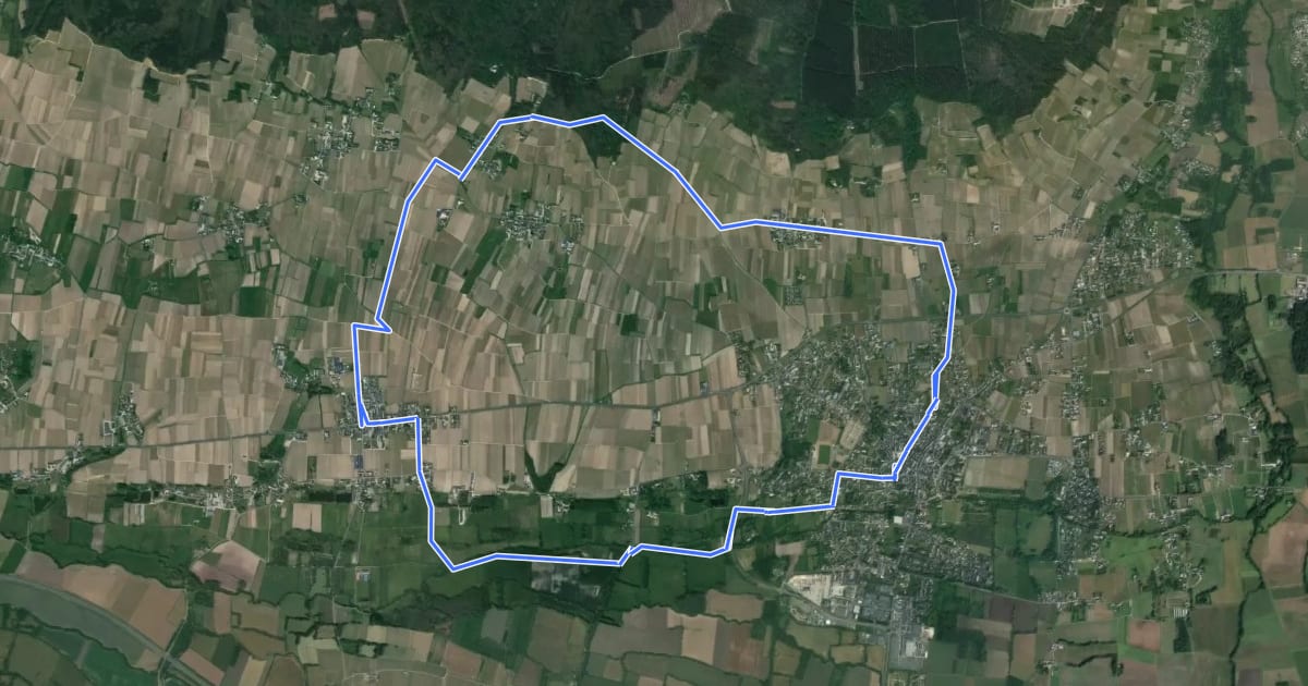 Маршрут Chevrette - Bourgueil – Saint-Nicolas-de-Bourgueil на спутниковом снимке