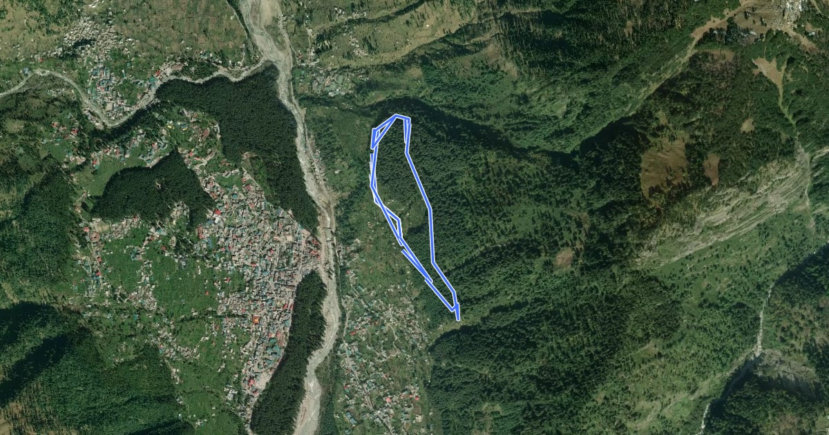 Маршрут Chichoga Forest Loop на спутниковом снимке