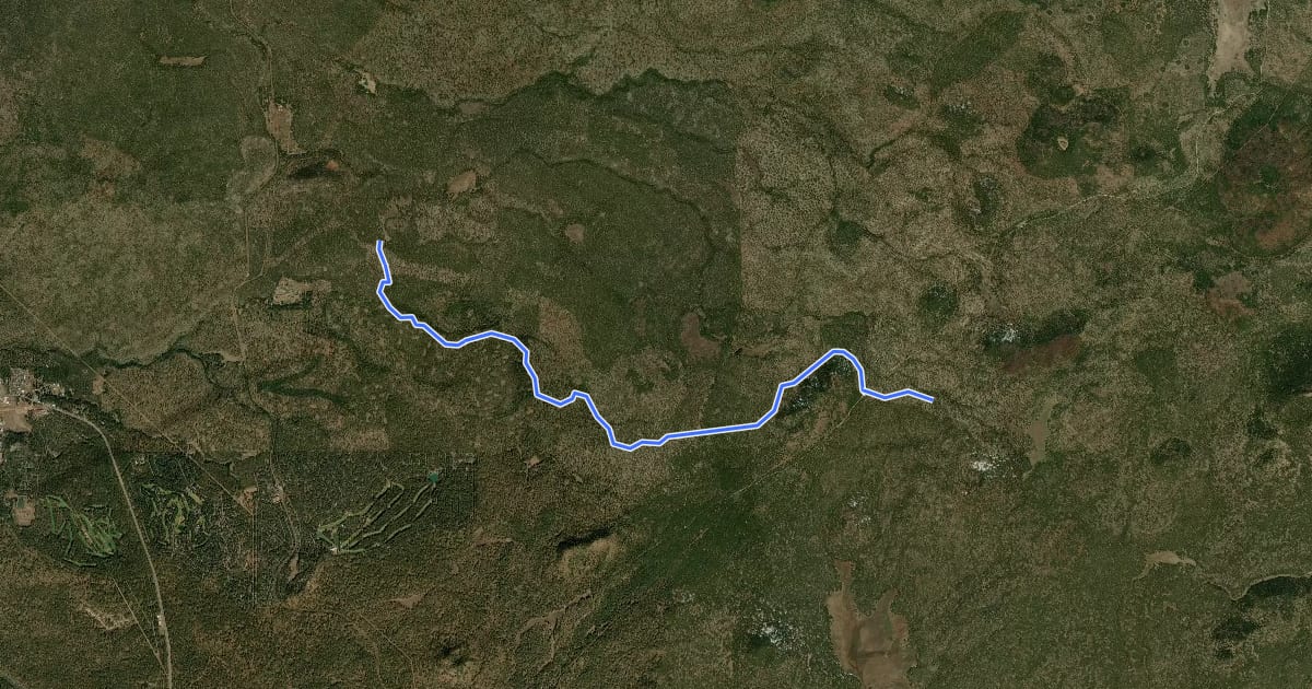 Маршрут Chipmunk Springs Connector Trail на спутниковом снимке