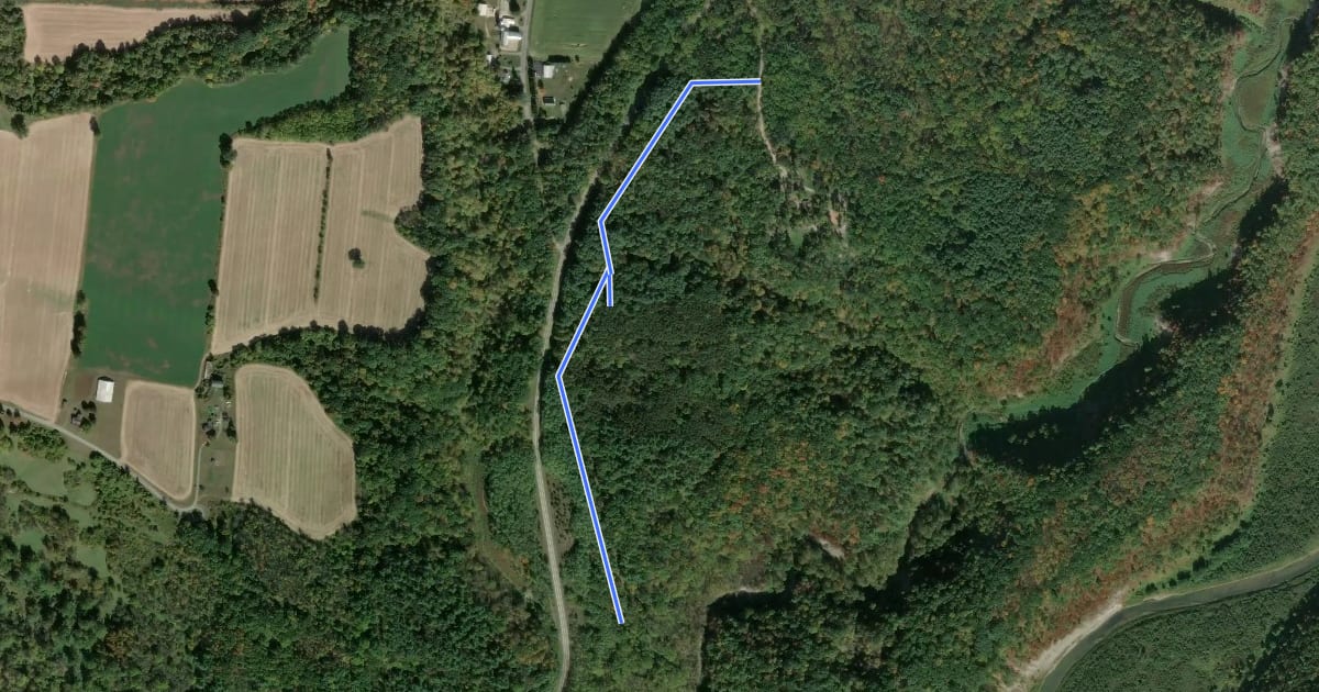 Маршрут Chipmunk Trail на спутниковом снимке