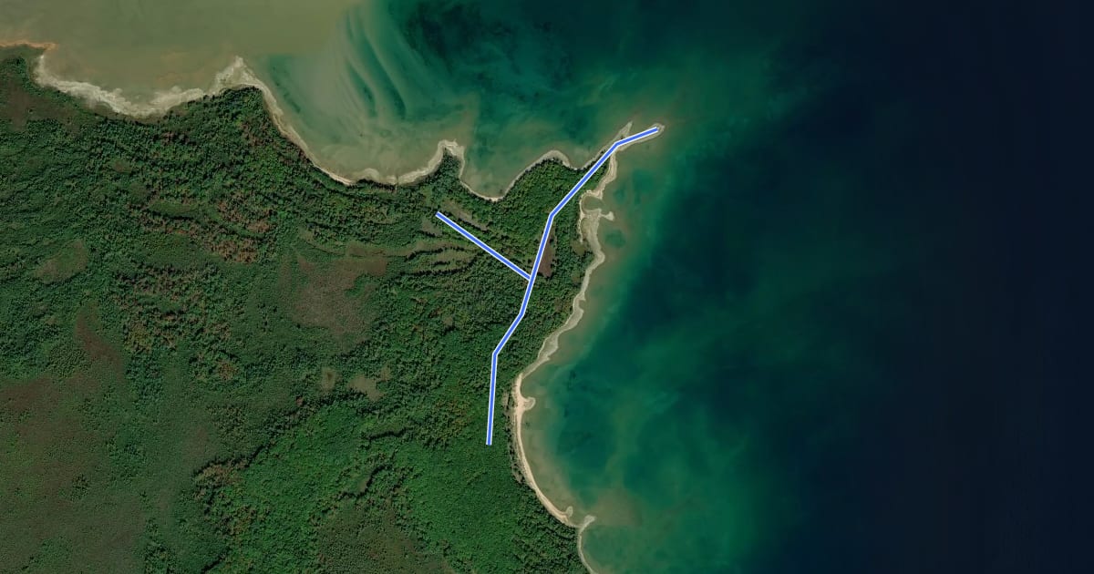 Маршрут Chippewa Trail на спутниковом снимке