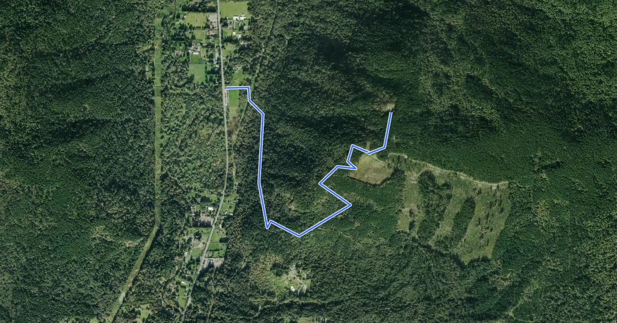 Маршрут Chirico Trail на спутниковом снимке