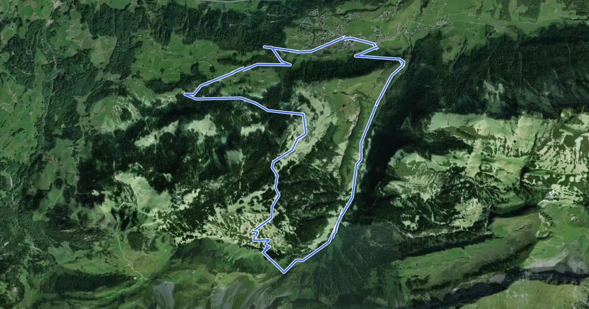 Маршрут Choltal на спутниковом снимке