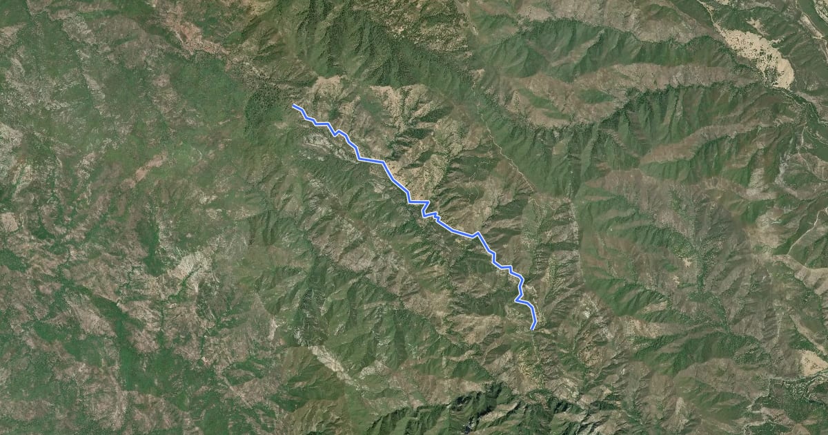 Маршрут Church Creek Trail на спутниковом снимке