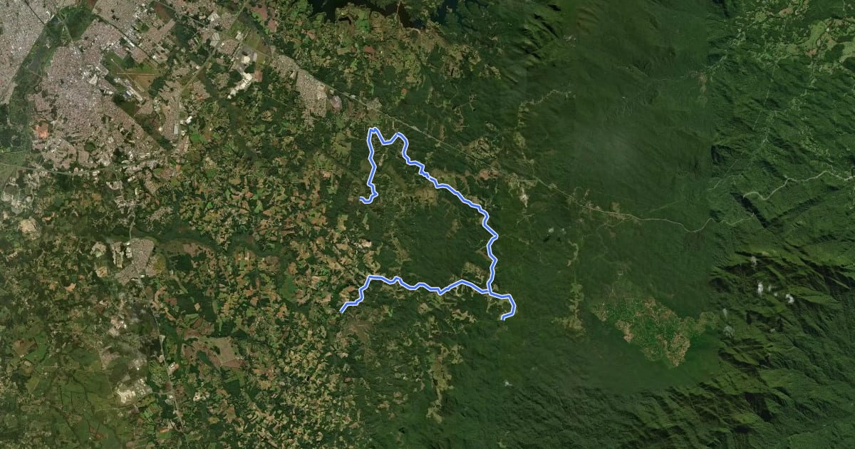 Маршрут Ciclotur SJP 2 Pinheiro Seco на спутниковом снимке