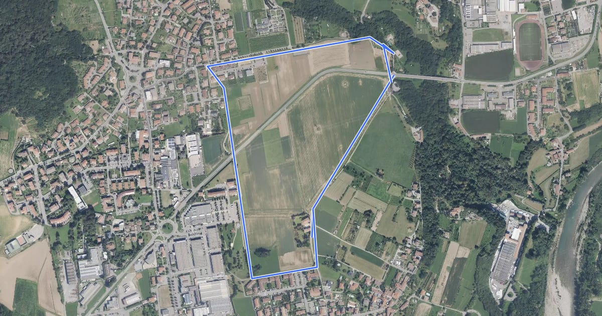 Маршрут Ciclovia del Romanico на спутниковом снимке